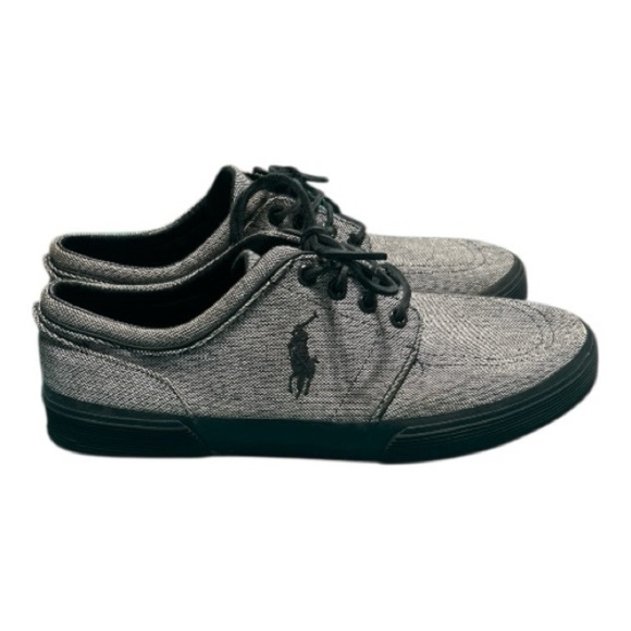 Polo by Ralph Lauren Black and Gray Men's Sneakers - Picture 2 of 9